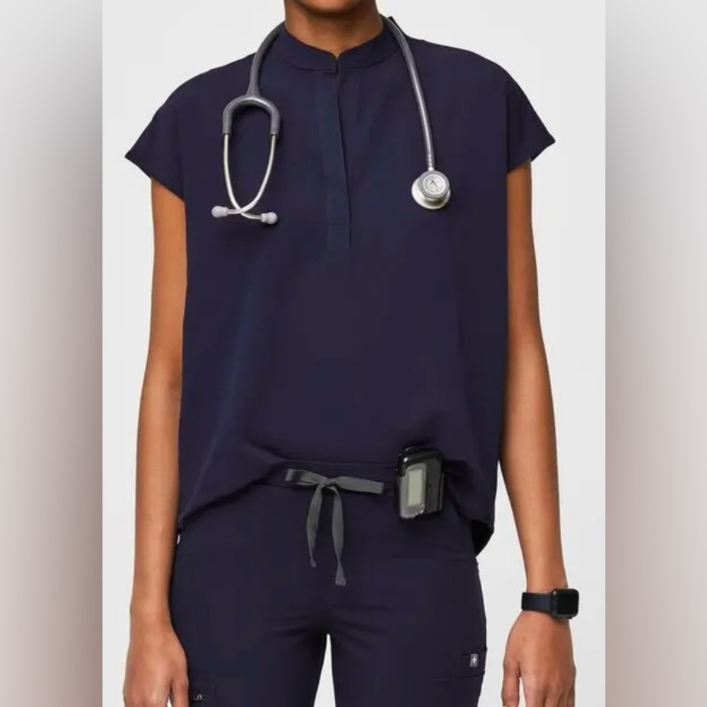 Figs Oversized Rafaela Top - Navy